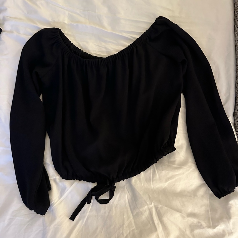 Wilfred Black Off-Shoulder Blouse
